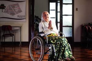 La hermana Inah Canabarro, una monja brasileña de 117 años, fue reconocida como la persona más longeva del mundo (LongeviQuest)