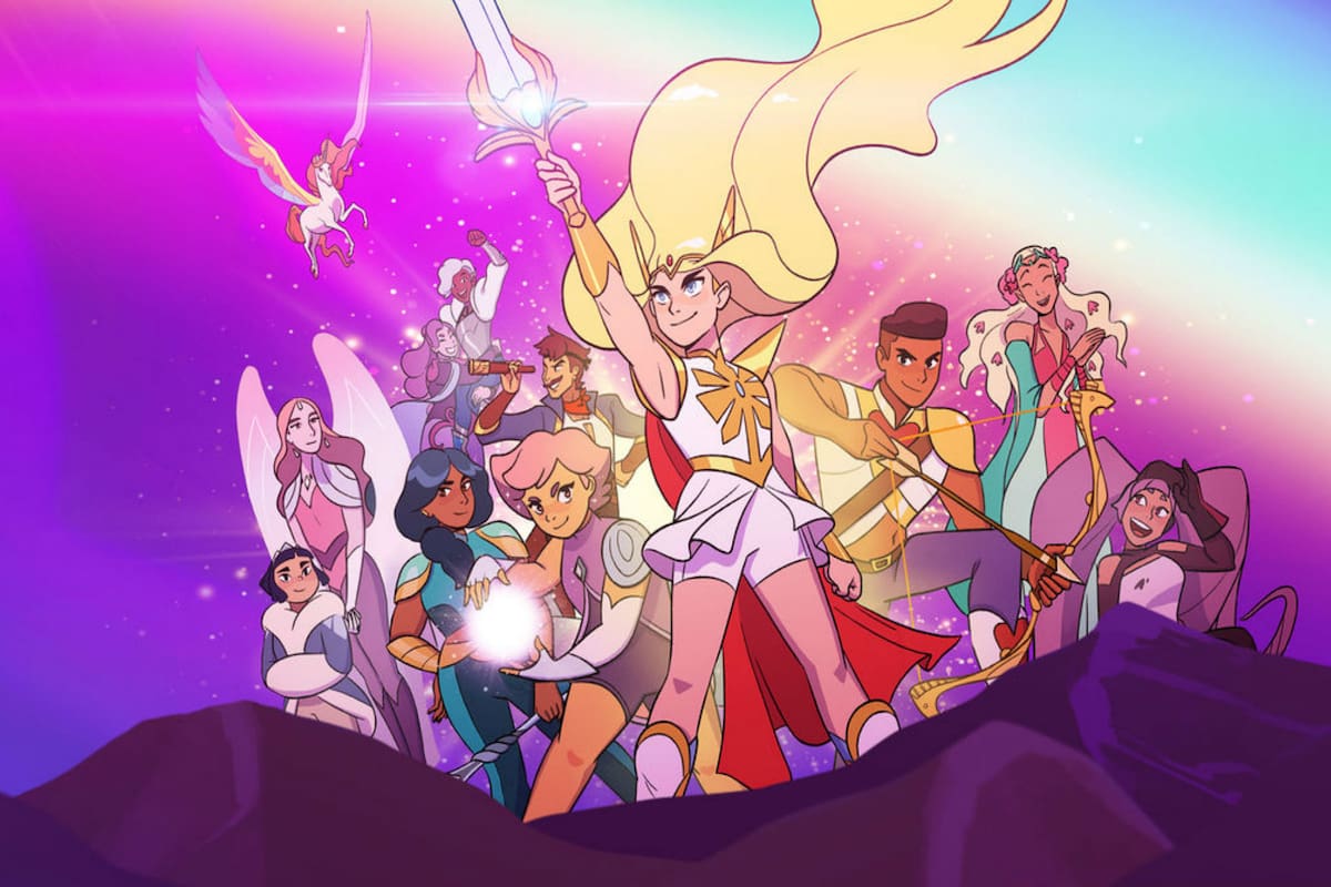 La heroína acompañada de todas las guerreras