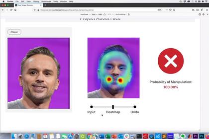 La herramienta aún está en una etapa experimental y permite identificar con un mapa de calor los sectores de la imagen que fueron intervenidos