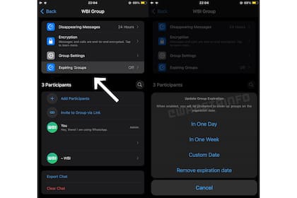 La herramienta de gestión de grupos temporales que está desarrollando WhatsApp