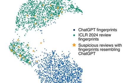 La herramienta fue presentada en una conferencia internacional donde analizaron presentaciones y muchas de ellas se marcaron como probablemente escritos por IA. Créditos: Universidad de Hopkins.