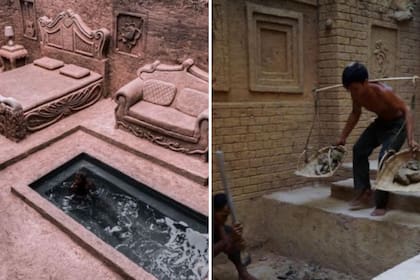 La herramienta principal de estos hombres son sus propias manos