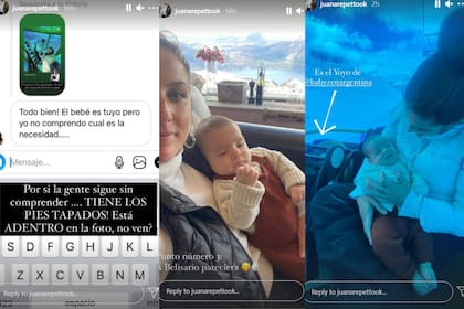 La hija de Reina Reech trató de aclarar la situación del por qué el bebé estaba descalzo
