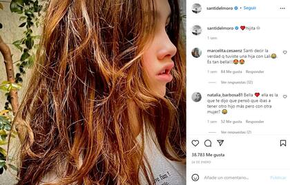 La hija de Santiago del Moro, ¿se parece a Lali Espósito? (Foto: Instagram)