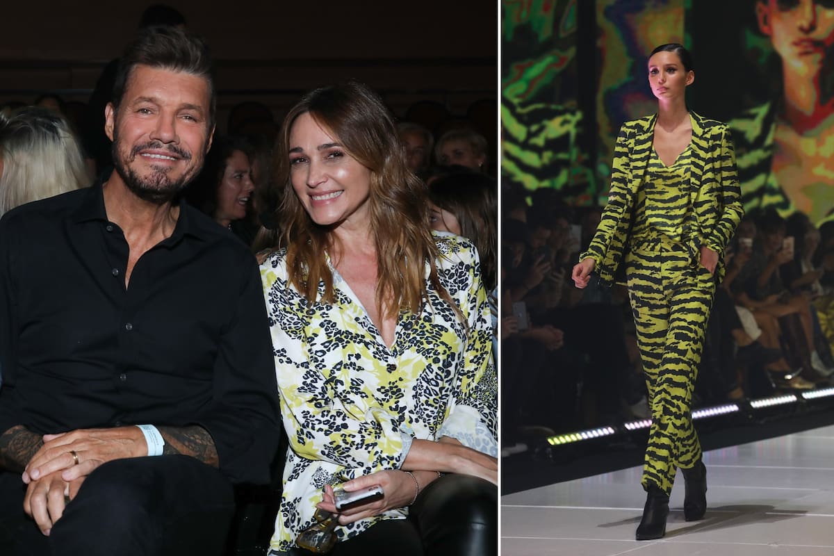 La hija del conductor debutó como modelo profesional en la pasarela del BAF Week y su padre la miró atentamente sin poder ocultar su orgullo