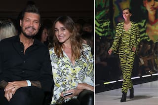 Juanita Tinelli debutó en la pasarela, ante la mirada de un papá orgulloso