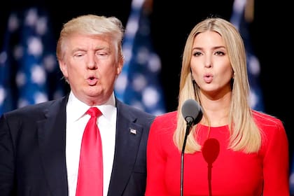 Donald Trump, junto a su hija Ivanka