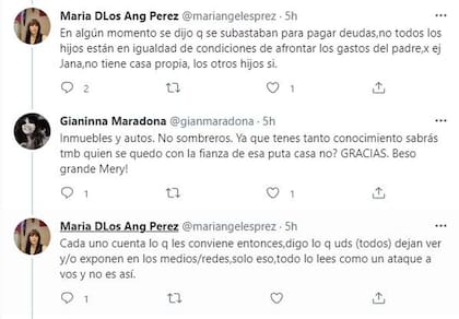 La hija menor de Diego y Claudia Villafañe apuntó sobre las versiones que circulan sobre el destino de los fondos de la subasta