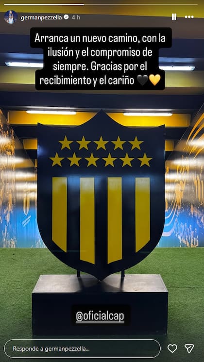 La historia de Instagram que compartió el jugador