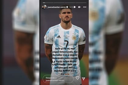 La historia de Juan Sebastián Verón en apoyo a Rodrigo De Paul