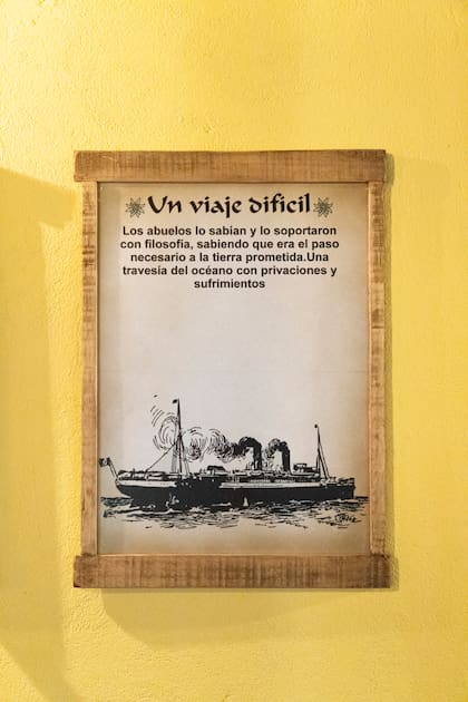La historia de los inmigrantes alpinos está contada en el restaurante.