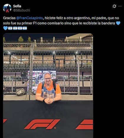 La historia del comisario de la F1 que le dio la bandera a Colapinto en el Gran Premio de España.