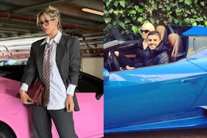 La historia del Lamborghini rosa con el que Wanda Nara llegó a su audiencia de divorcio