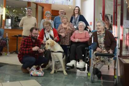 La historia del perro que cambió para siempre la vida de una residencia de ancianos (Foto/Le Bois Joli/Facebook)