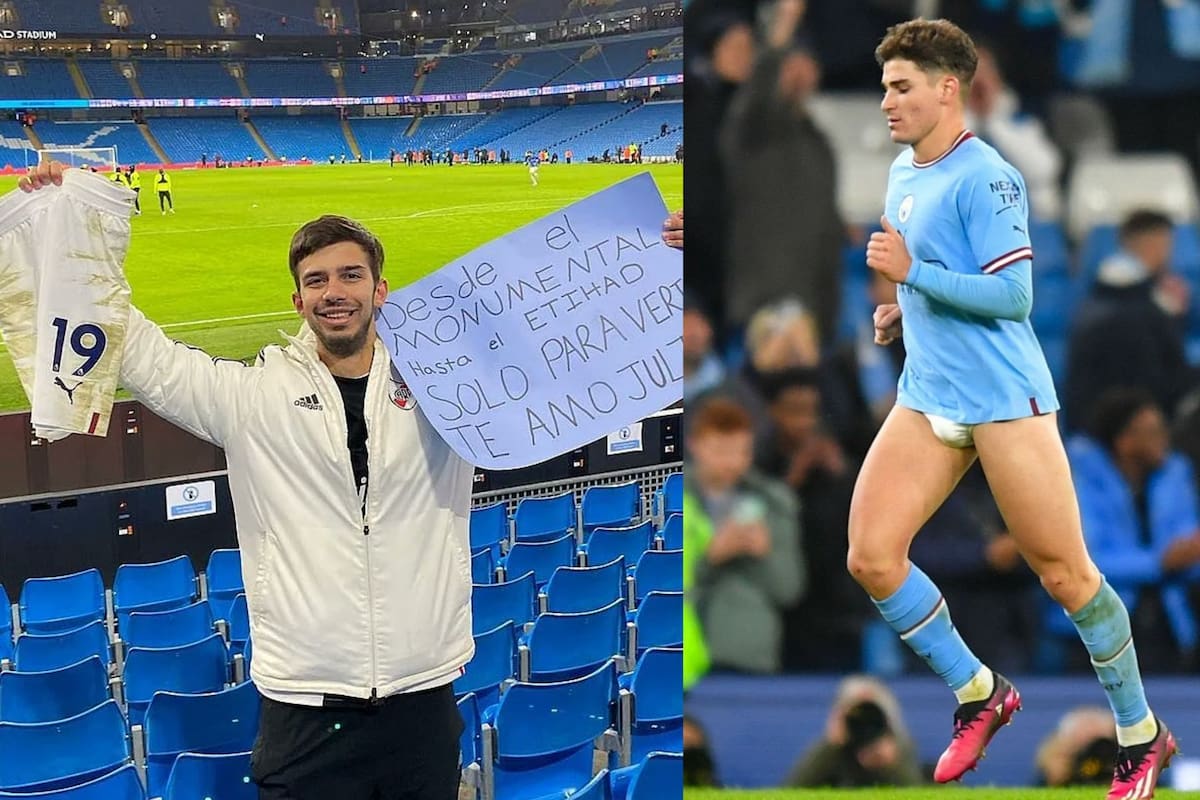 La historia detrás del hincha de River al que Julián Álvarez le regaló su short