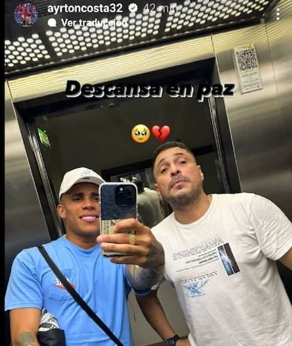 La historia que posteó Ayrton Costa en Instagram