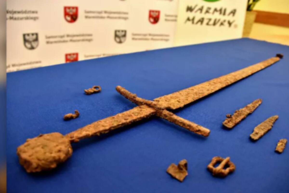 La histórica espada fue hallada por un aficionado a la arqueología