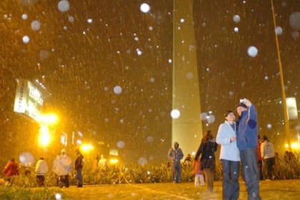 La histórica nevada que cayó en Buenos Aires hace casi 17 años.