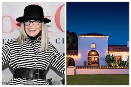 La histórica residencia que Diane Keaton transformó está a la venta como “propiedad de legado” en Beverly Hills