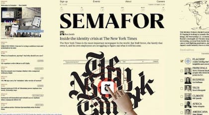 La home page de Semafor