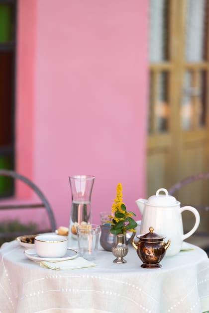 La hora del té en Posada Mbareté.