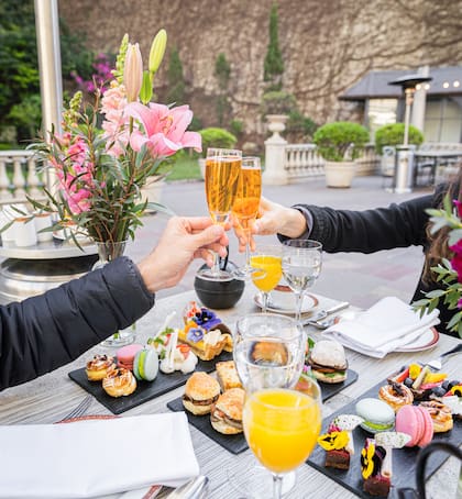 La hora del té, uno de los momentos predilectos en este jardín.