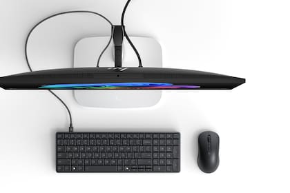 La HP EliteBoard G1a es una computadora estándar integrada dentro del teclado