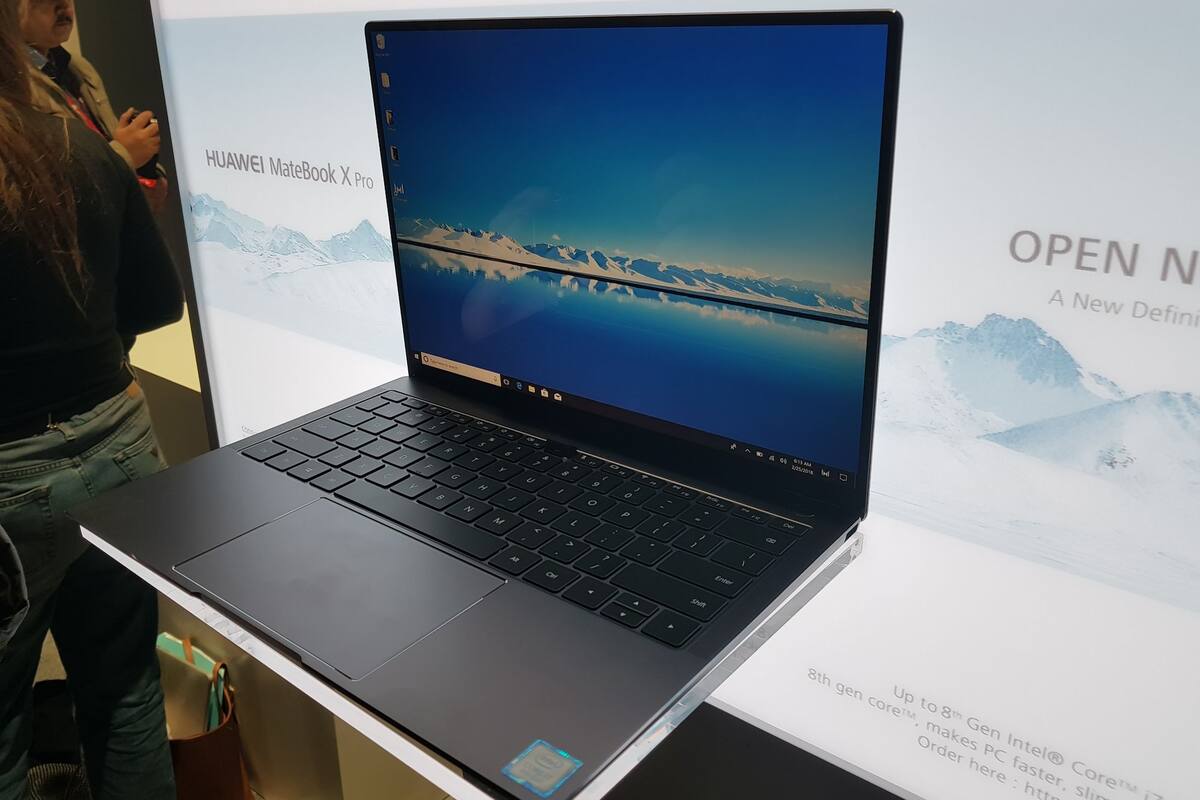 La Huawei Matebook X Pro; el 90 por ciento del frente es pantalla, ya que reduce al máximo posible los marcos