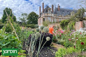 La huerta Miromesnil combina la geometría del jardín francés y las formas irregulares del jardín inglés.