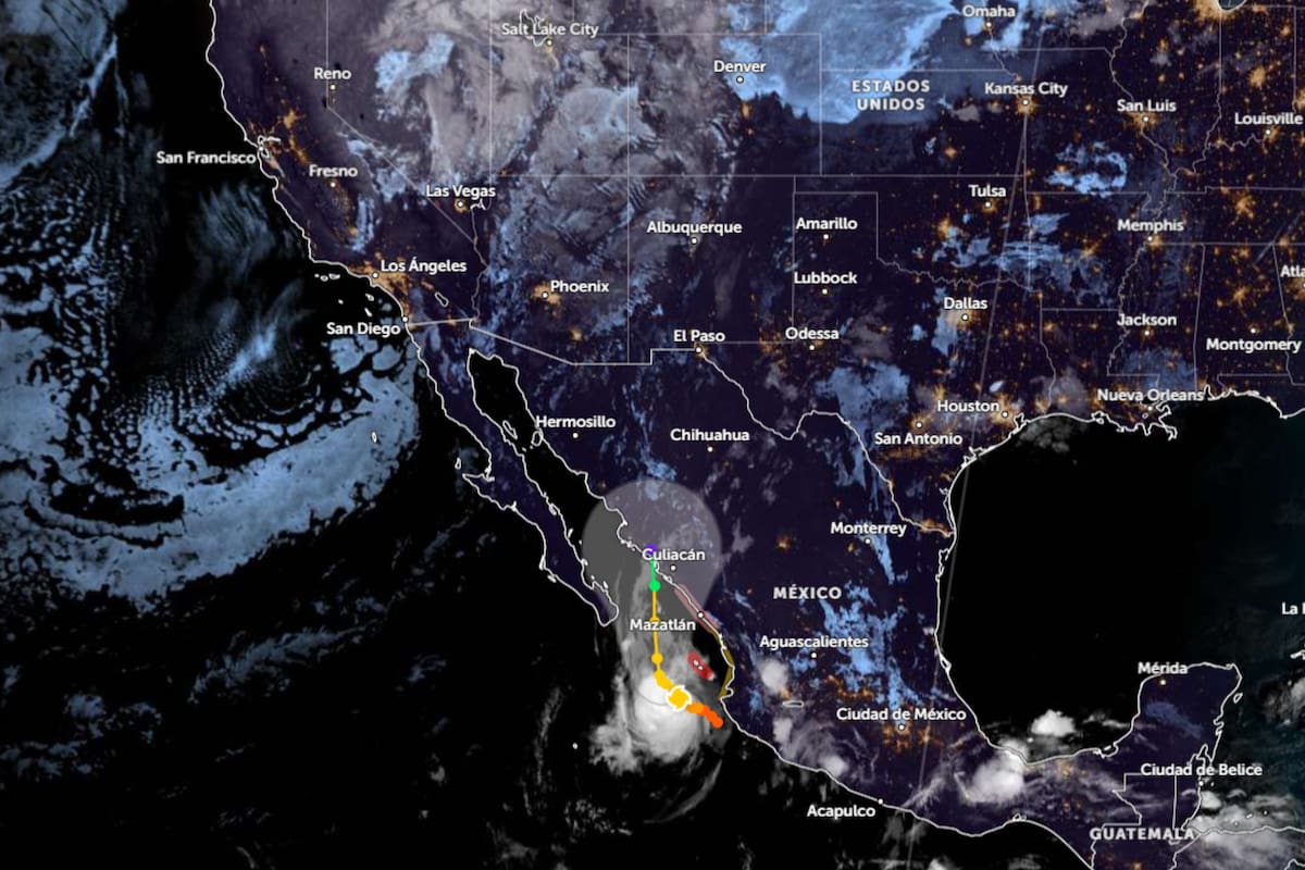 La humedad tropical proveniente del huracán Simon en el océano Pacífico se desplaza hacia Estados Unidos