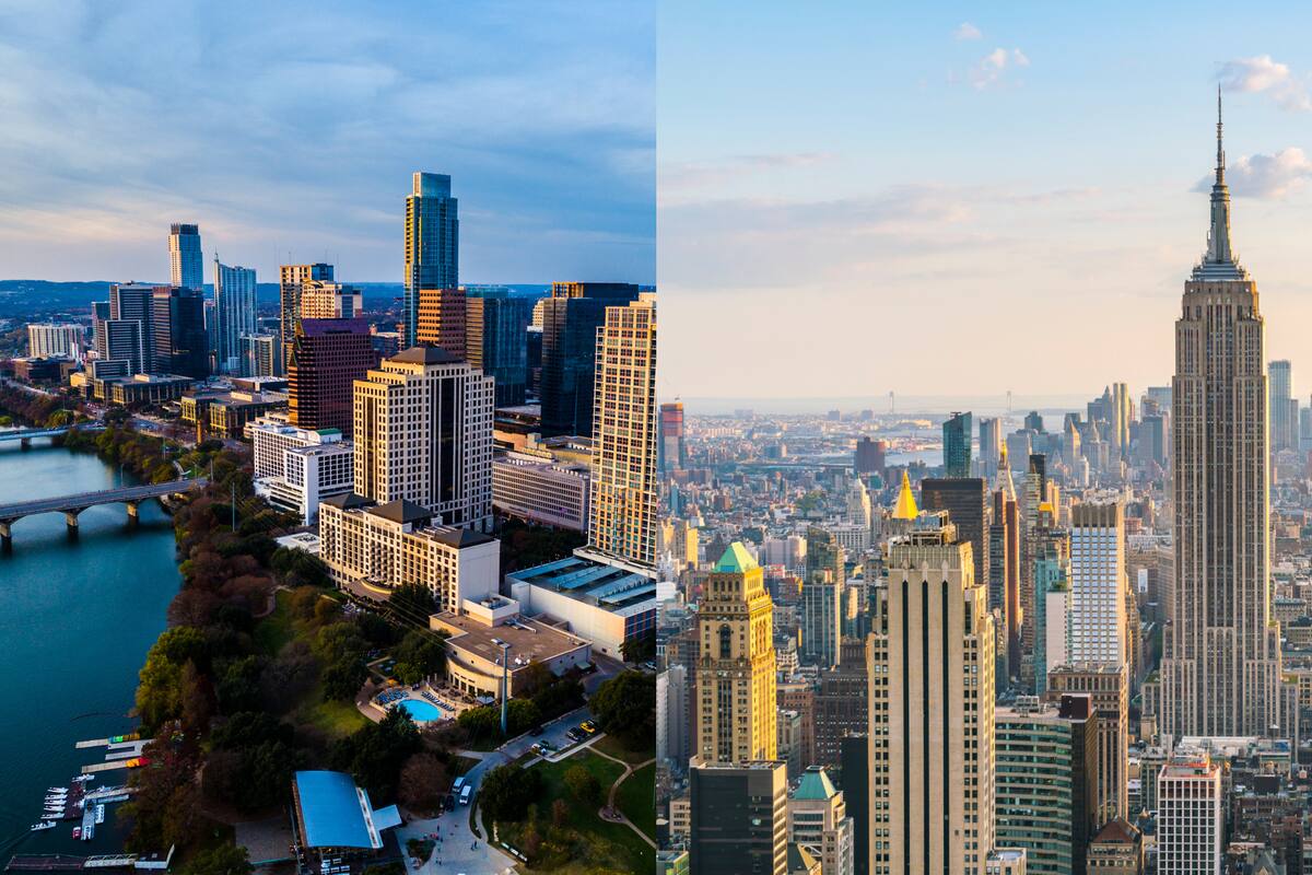 La IA comparó a los dos estados y eligió a Nueva York por sobre Texas