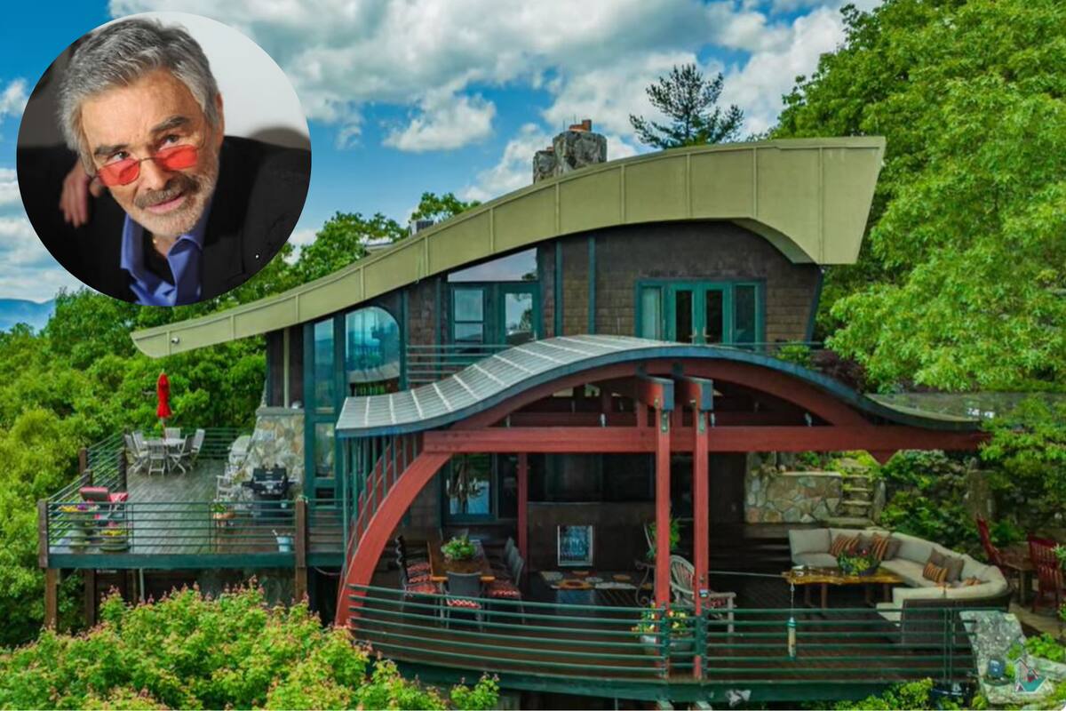 La icónica casa de Burt Reynolds en Highlands, Carolina del Norte, está en el mercado por US$2,9 millones y es, sin duda, una joya arquitectónica