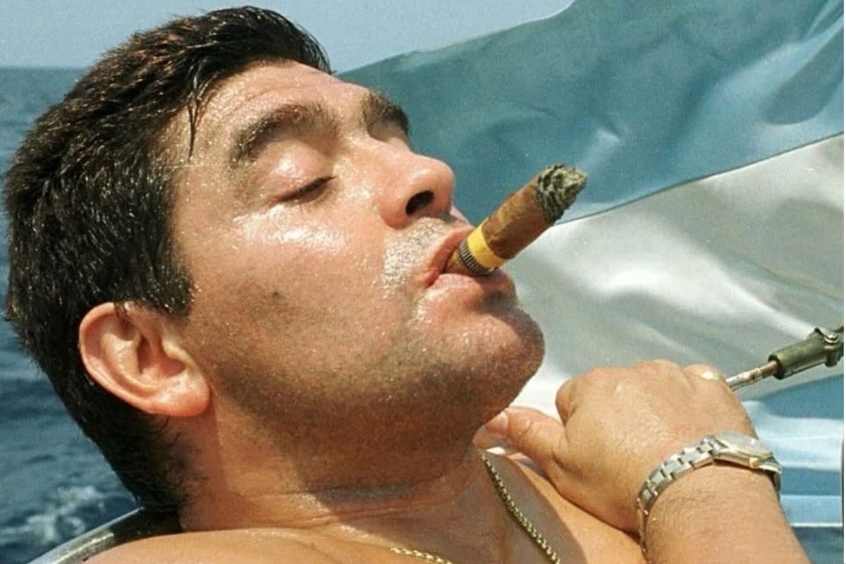 La icónica foto del Diego que recreó Gio Simeone tras la consagración de Napoli