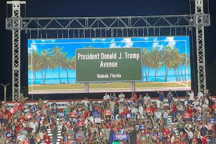 La idea de una avenida con el nombbre de Trump surgió a finales del año pasado