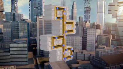 La idea del ascensor Multi es que puede desplazarse en forma horizontal además de vertical