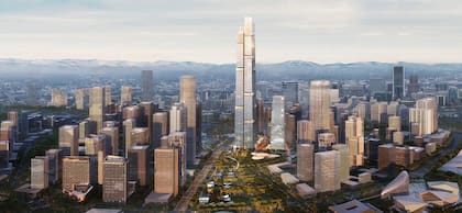 La idea original del Tianfu Center era construir una torre de 677 metros, pero debieron reducir sus ambiciones debido a una normativa nacional sobre los límites de altura, emitida en abril de 2020