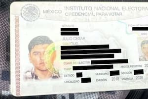 La identificación que encontraron en uno de los bolsillos del asesino