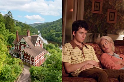 La idílica casa de Otis y Jean situada en lo alto del río Wye se ha convertido en un emblema de la serie Sex Education