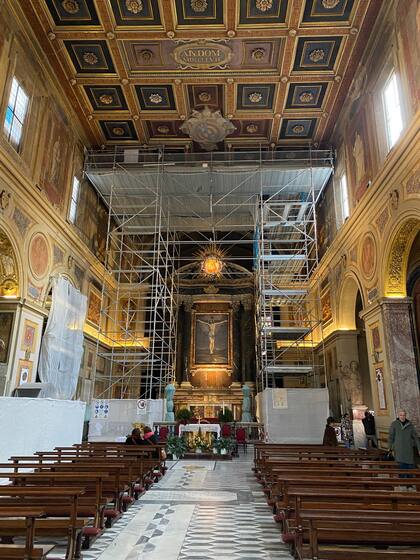 La iglesia está en restauración