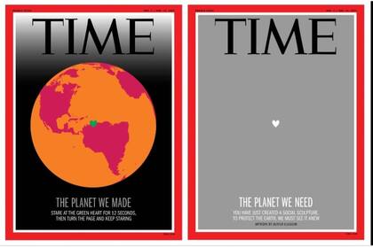 La ilusión óptica que el artista Olafur Eliasson eligió para ilustrar la última portada de la revista Time dedicada a la crisis ambiental