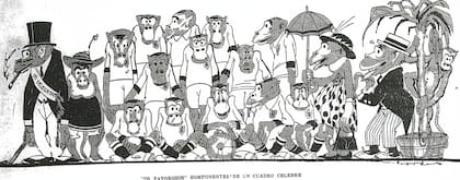 La ilustración con la que el diario Crítica recibió, en la edición del 3 de octubre 1920, a la selección de Brasil