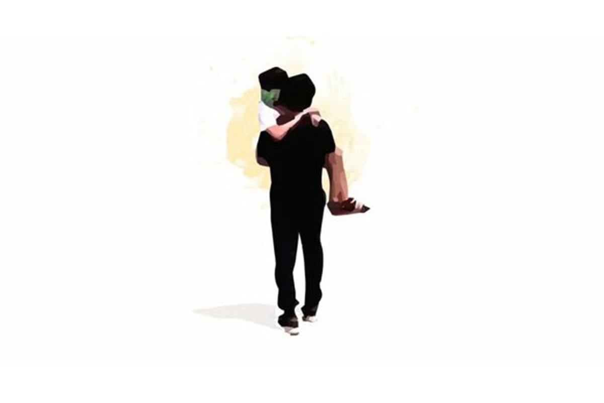 La ilustración de Diego con Abigail en brazos que se volvió viral a raíz de lo que les tocó vivir