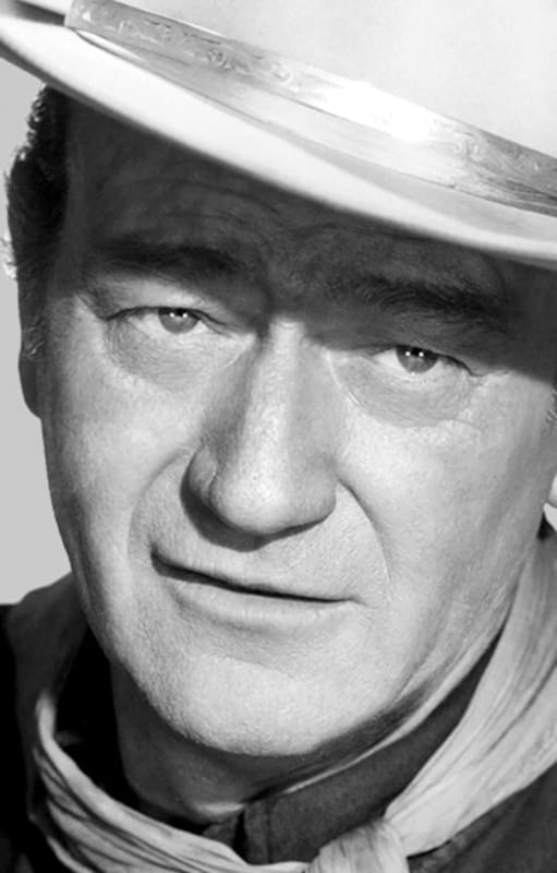 La imagen característica e inconfundible de John Wayne en la pantalla