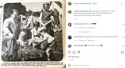 La imagen de 1966 que compartió Charles Spencer
