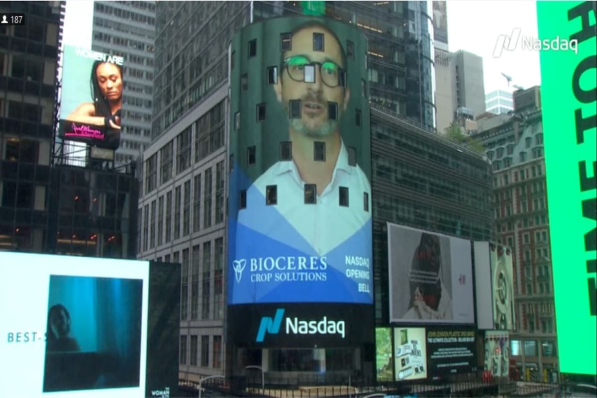 La imagen de Federico Trucco en Times Square
