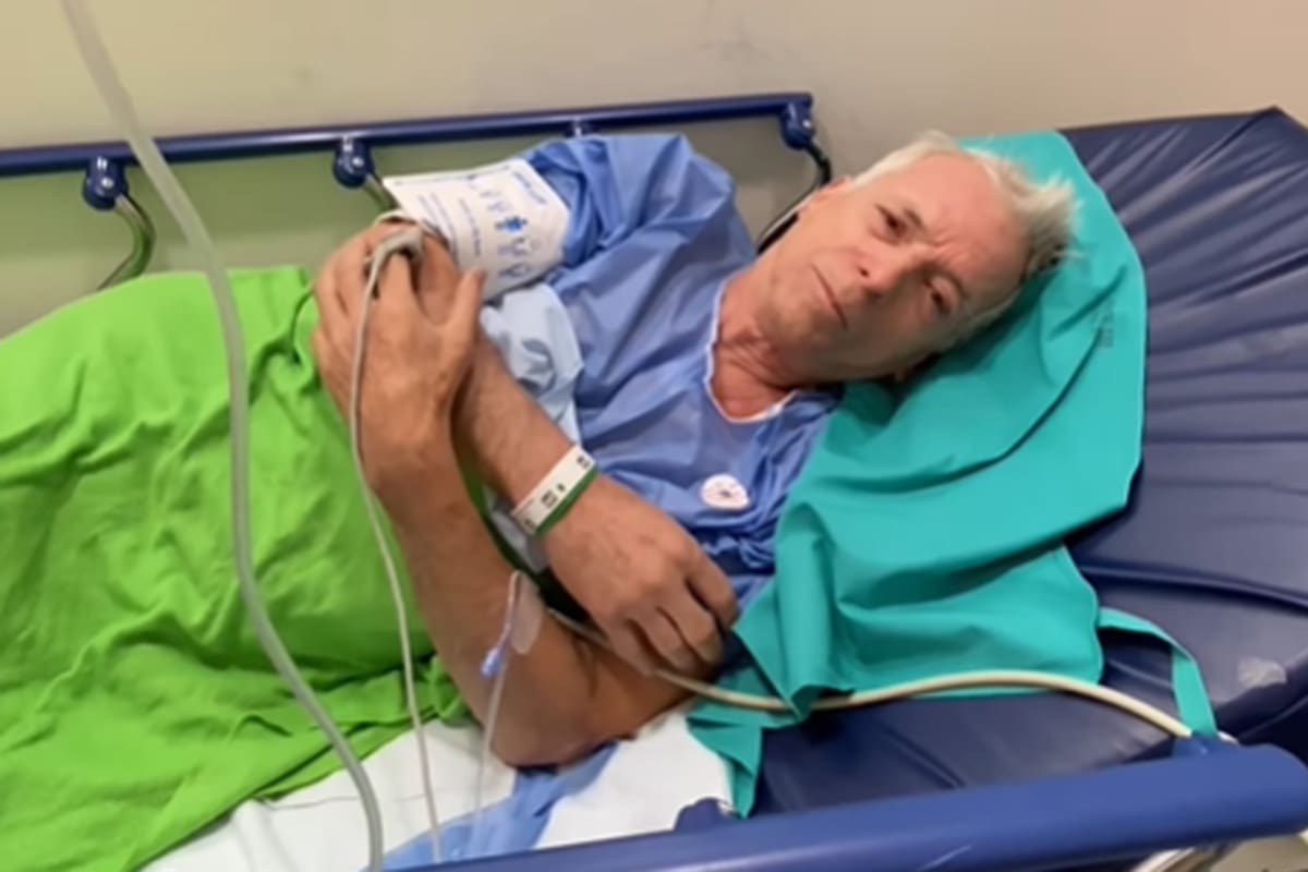La imagen de Gerardo Romano desde la camilla de un hospital que generó preocupación: qué le pasó y cómo se encuentra el actor