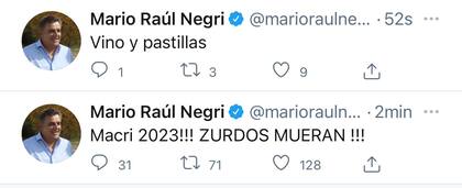 La imagen de la cuenta hackeada