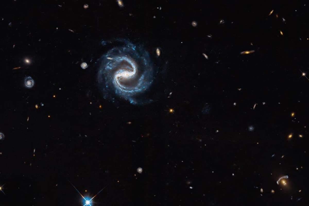 La imagen de las dos galaxias captadas por el telescopio