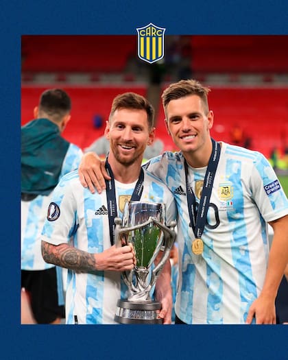 La imagen de Messi con Lo Celso, en el descargo de Rosario Central