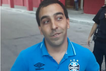 La imagen de Ricardo Chao con la camiseta de Gremio